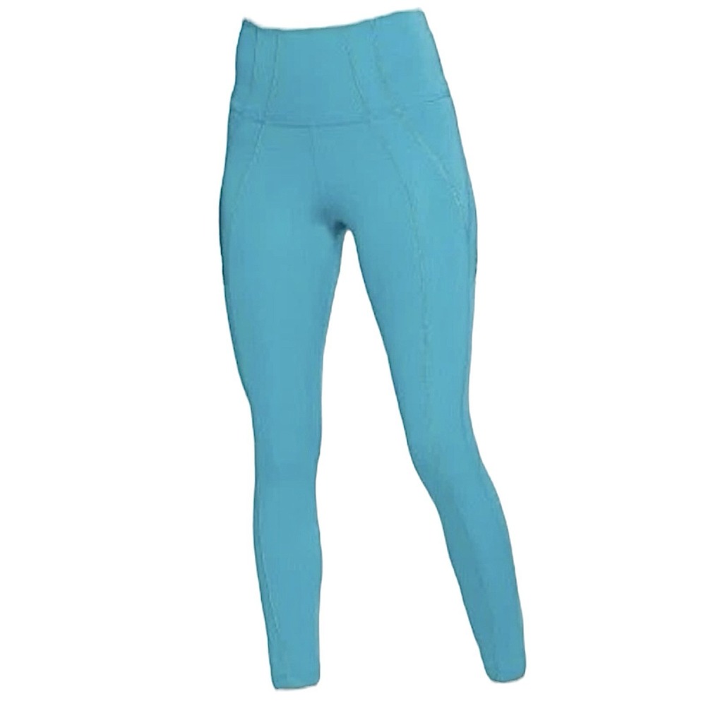 Nike Yoga Dri-FIT High Waisted Leggings Turquoise Blue Womens Size Medium